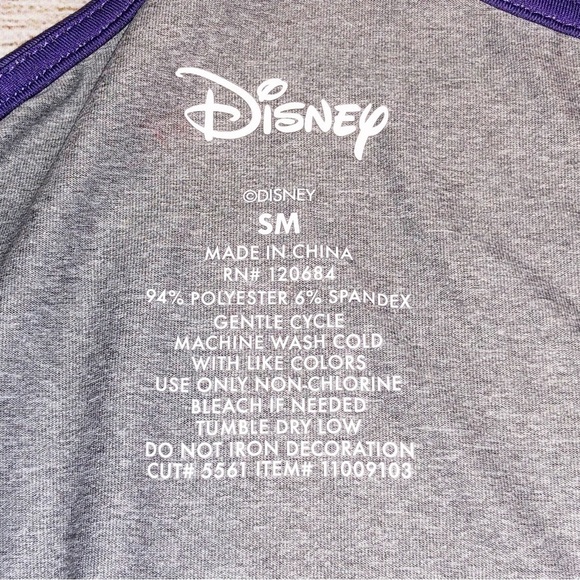 Disney The Little Mermaid Purple Ombre Ariel 89 Active Tank Top Size S - Picture 2 of 8